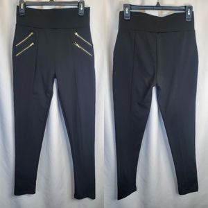 Black and Gold Legging Slacks